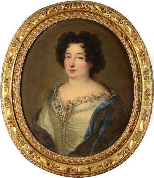 Portait De Marie Anne Christine Victoire De Baviere, Dauphine De France Oil Painting by Pierre Mignard