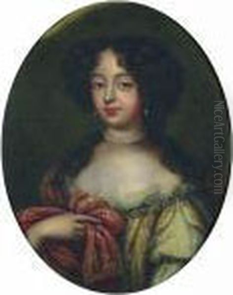 Portrait Presume De Hortense Manscini Oil Painting by Pierre Mignard