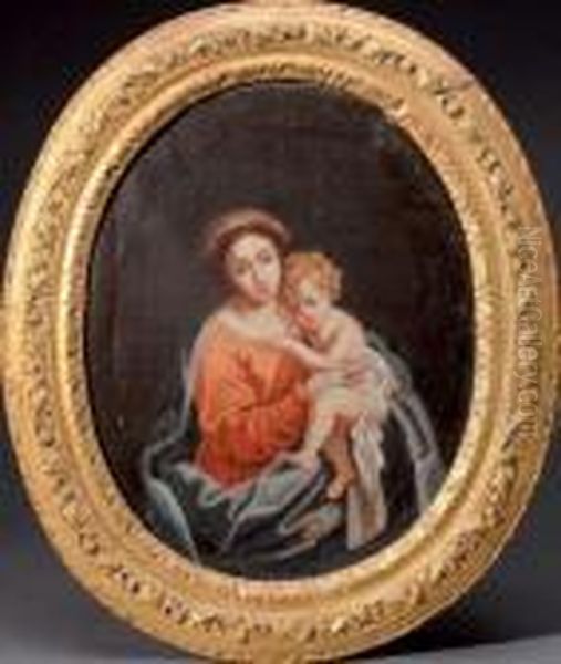 Vierge A L'enfant Oil Painting by Pierre Mignard
