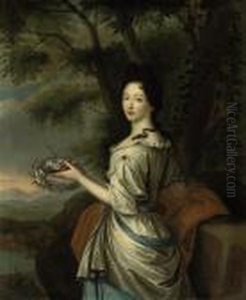Portrait Of A Lady Oil Painting by Pierre Mignard