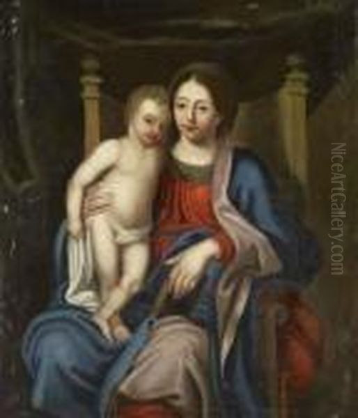 Vierge A L'enfant Oil Painting by Pierre Mignard