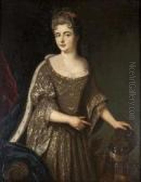 Adelaide, Princess Of Savoy Oil Painting by Pierre Mignard