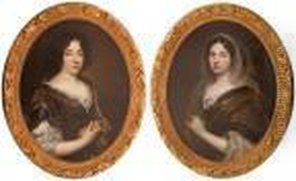 The Portrait Of A Lady Oil Painting by Pierre Mignard