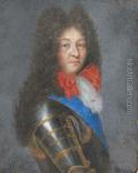 Portrait De Monsieur Oil Painting by Pierre Mignard