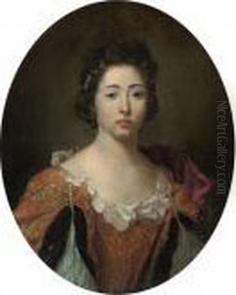 Portrait Of A Lady Oil Painting by Pierre Mignard