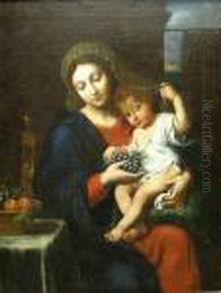La Vierge A La Grappe Oil Painting by Pierre Mignard