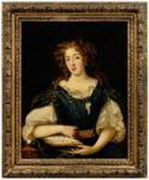 Comtesse De Champigny Oil Painting by Pierre Mignard