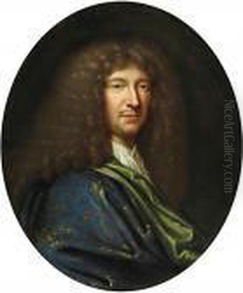 Bildnis Molieres Oil Painting by Pierre Mignard