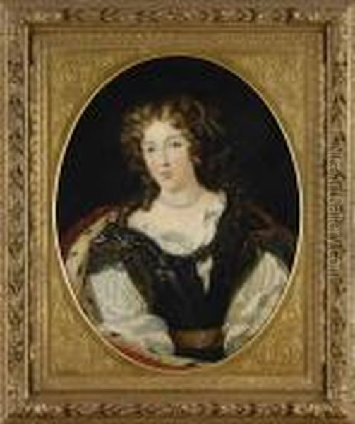 Madamme De La Valliere. Oil Painting by Pierre Mignard