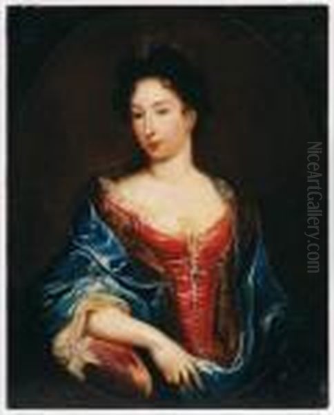 De, Diane De Damas, Duchesse Denevers Oil Painting by Pierre Mignard