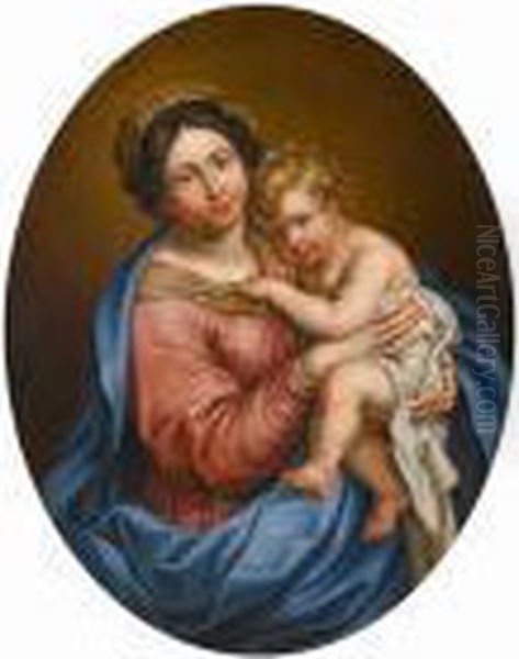 The Madonna And Child Oil Painting by Pierre Mignard