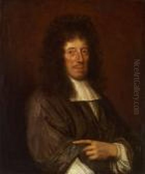 Ascribed To: Portrait Of A Man Oil Painting by Pierre Mignard