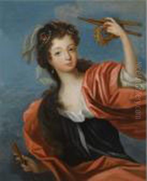 A Muse Oil Painting by Pierre Mignard