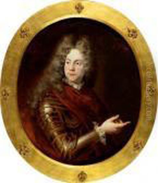 Ritratto Del Maresciallo De Catinat Oil Painting by Pierre Mignard