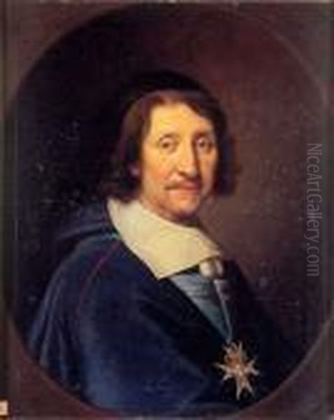 Portrait Du Chancelier Le Tellier Oil Painting by Pierre Mignard