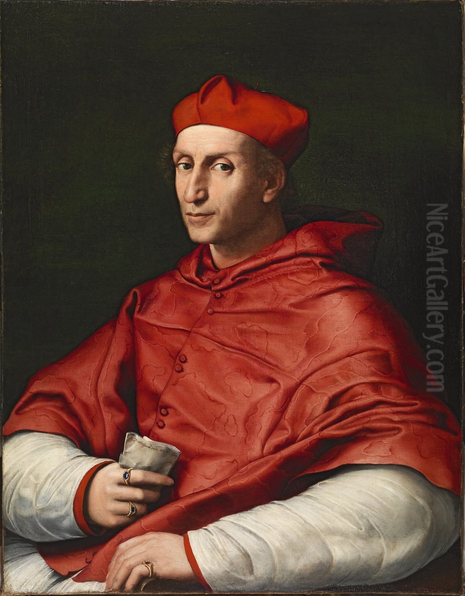 Portrait Of Cardinal Bibbiena Oil Painting by Raphael