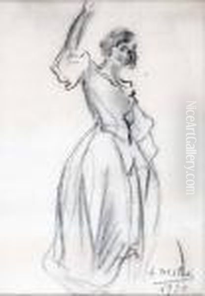 Figura 1930 Oil Painting by Alessandro Milesi