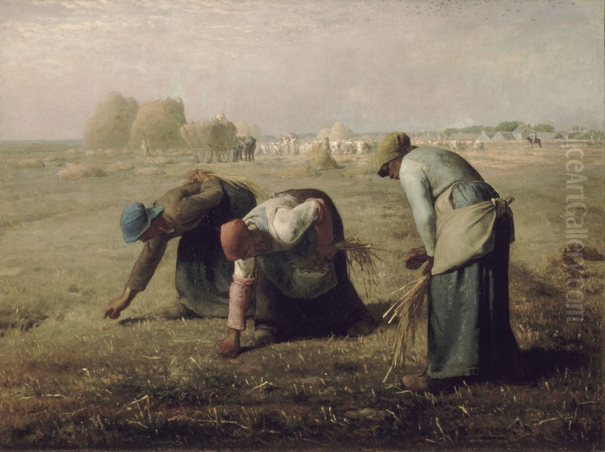 Des Glaneuses Oil Painting by Jean-Francois Millet