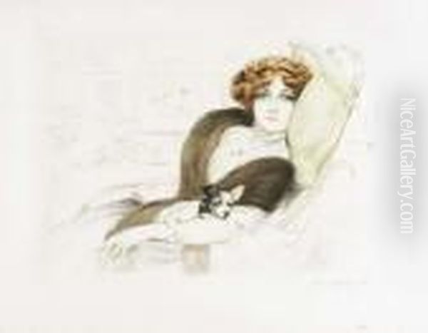 Paulette Oil Painting by Maurice Milliere