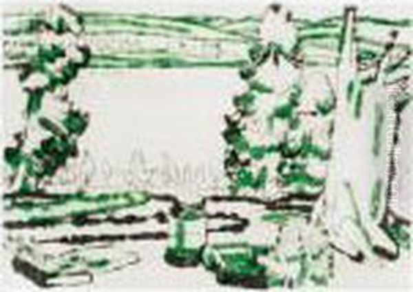 Painting Place Oil Painting by David Brown Milne