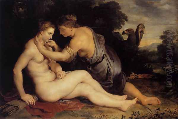 Jupiter and Callisto 1613 Oil Painting by (studio of) Rubens, Peter Paul