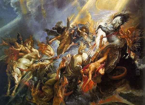 The Fall of Phaeton 1605 Oil Painting by (studio of) Rubens, Peter Paul