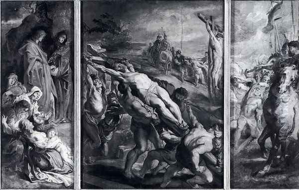 The Elevation Of The Cross Oil Painting by (studio of) Rubens, Peter Paul