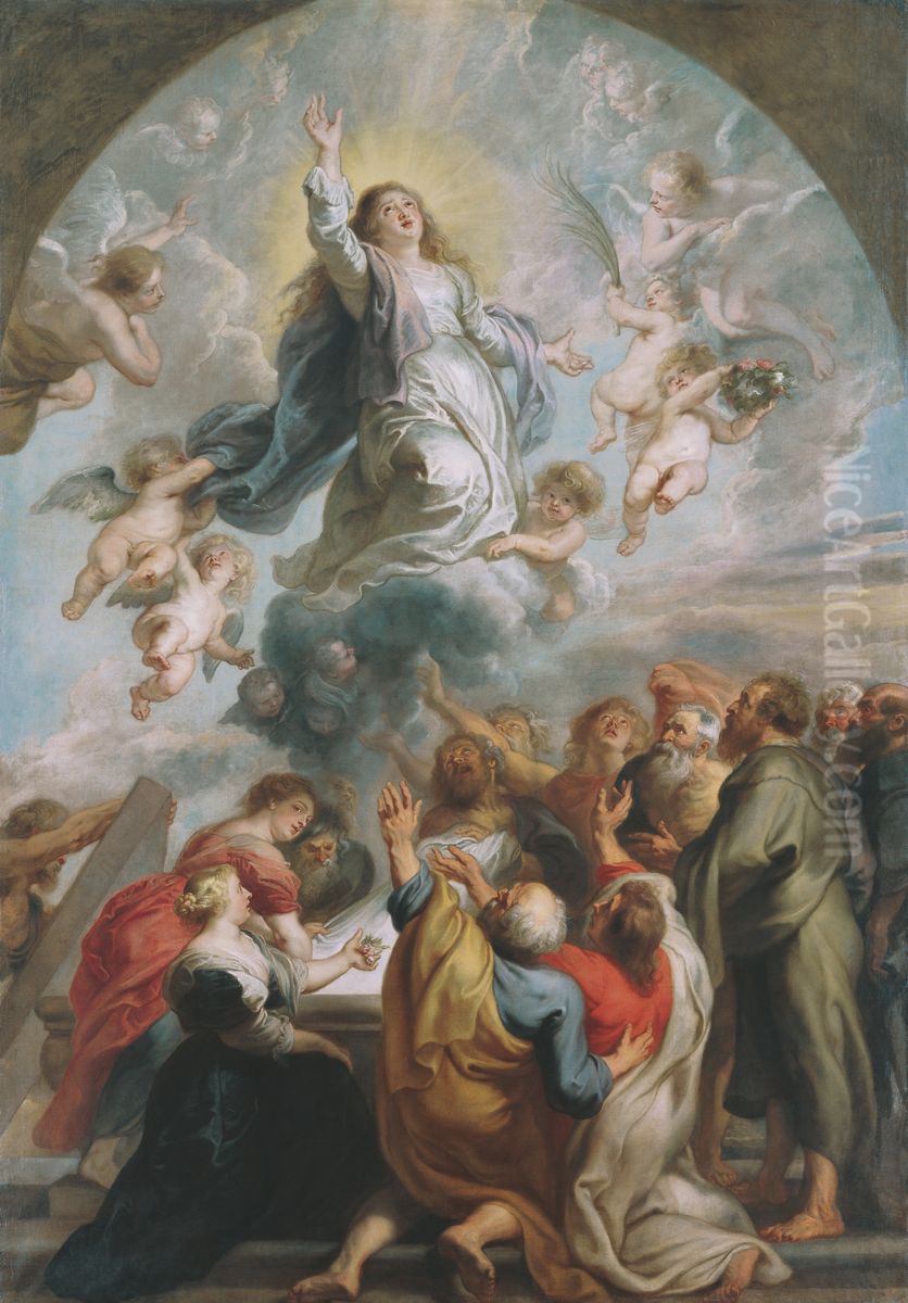 Assumption Of The Virgin Oil Painting by (studio of) Rubens, Peter Paul