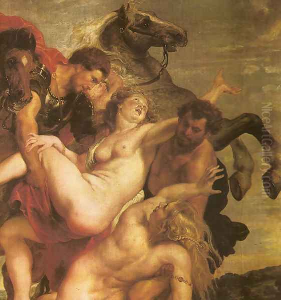 The Leucippo's daugthers Kidnapping Oil Painting by (studio of) Rubens, Peter Paul