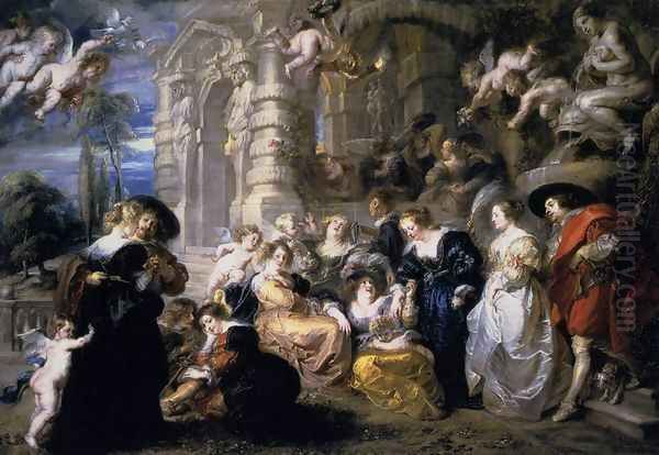 Garden Of Love Oil Painting by (studio of) Rubens, Peter Paul