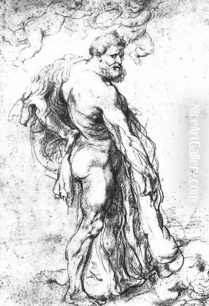 Hercules Crowned by Genii c. 1621 Oil Painting by (studio of) Rubens, Peter Paul