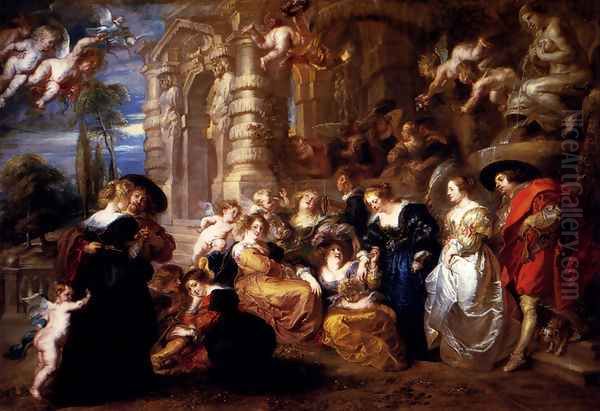 The Garden Of Love Oil Painting by (studio of) Rubens, Peter Paul