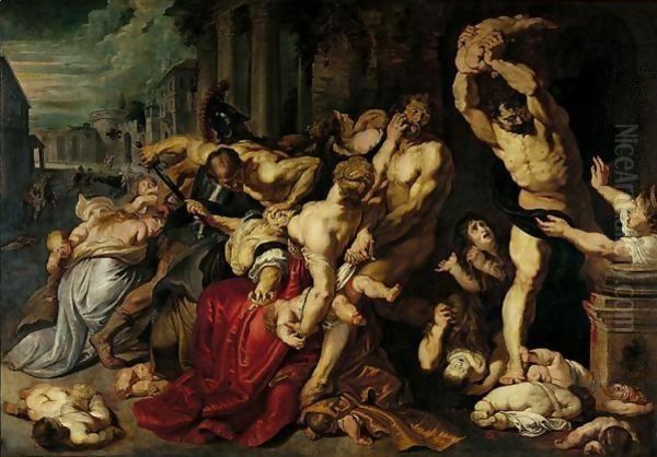 Massacre of the Innocents Oil Painting by (studio of) Rubens, Peter Paul
