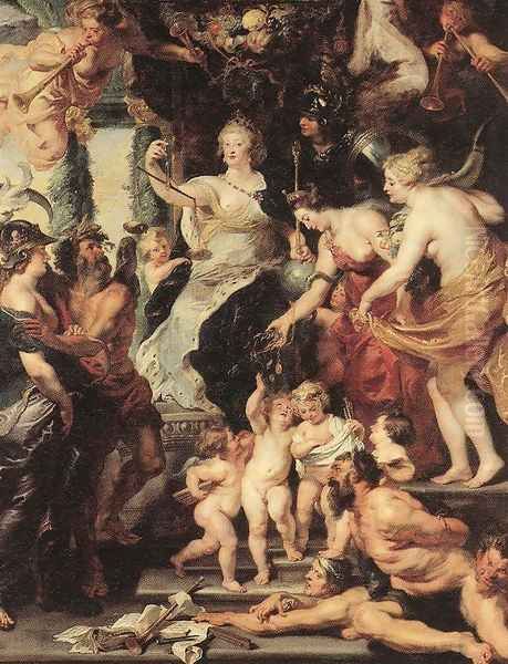 The Happiness of the Regency 1623-25 Oil Painting by (studio of) Rubens, Peter Paul