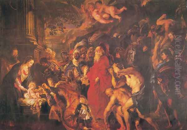 Adoration of the Magi 3 Oil Painting by (studio of) Rubens, Peter Paul