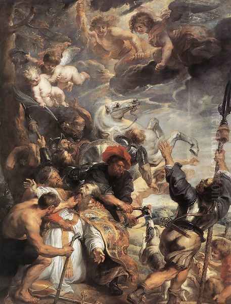 The Martyrdom of St Livinus 1633 Oil Painting by (studio of) Rubens, Peter Paul