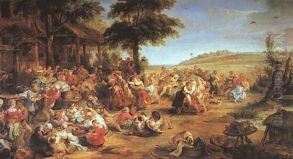 The Village Fete Oil Painting by (studio of) Rubens, Peter Paul