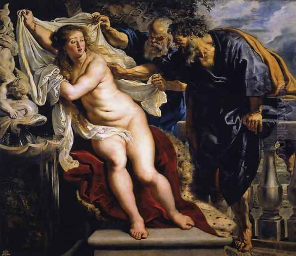 Susanna and the Elders 1609-10 Oil Painting by (studio of) Rubens, Peter Paul