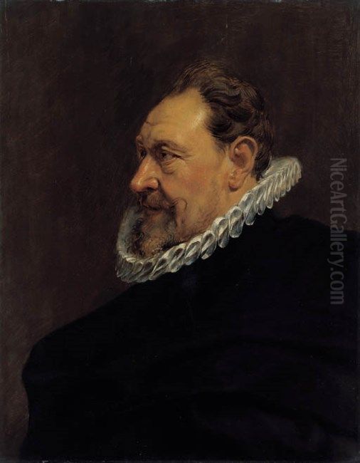 Portrait Of A Man Oil Painting by (studio of) Rubens, Peter Paul