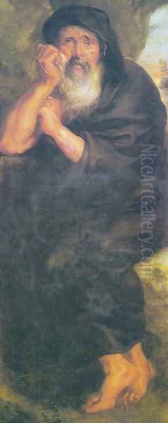 Heraclito, the crying philosopher Oil Painting by (studio of) Rubens, Peter Paul