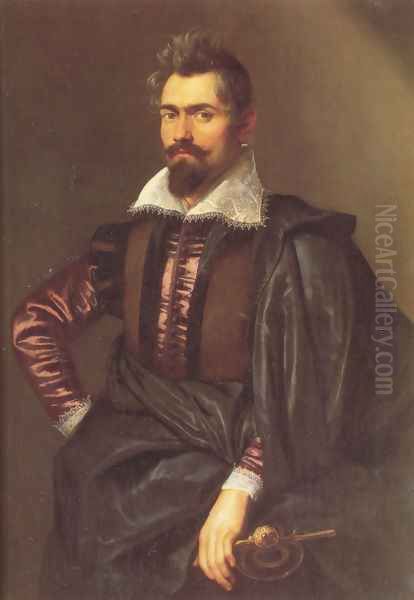 Portrait Of Gaspard Schoppins Oil Painting by (studio of) Rubens, Peter Paul