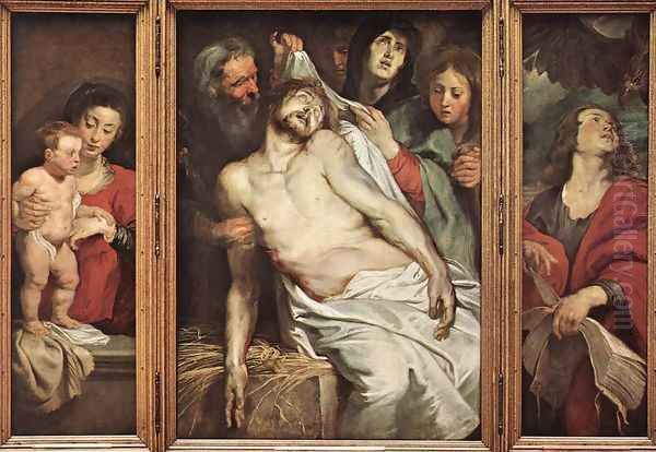 Lamentation of Christ 1617-18 Oil Painting by (studio of) Rubens, Peter Paul