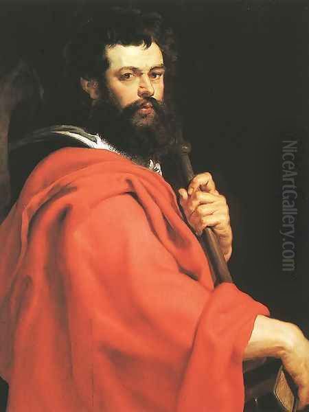 St James the Apostle 1612-13 Oil Painting by (studio of) Rubens, Peter Paul