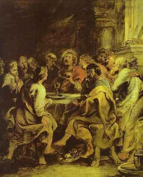 The Last Supper 2 Oil Painting by (studio of) Rubens, Peter Paul