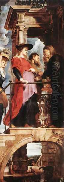 Descent from the Cross (left wing) 1612-14 Oil Painting by (studio of) Rubens, Peter Paul