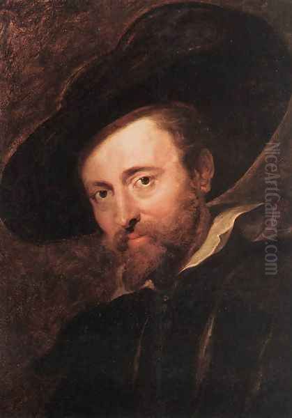 Self-Portrait 1628-30 Oil Painting by (studio of) Rubens, Peter Paul