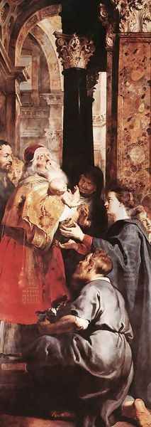 Descent from the Cross (right wing) 1612-14 Oil Painting by (studio of) Rubens, Peter Paul