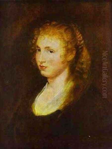 Portrait Of A Woman Oil Painting by (studio of) Rubens, Peter Paul