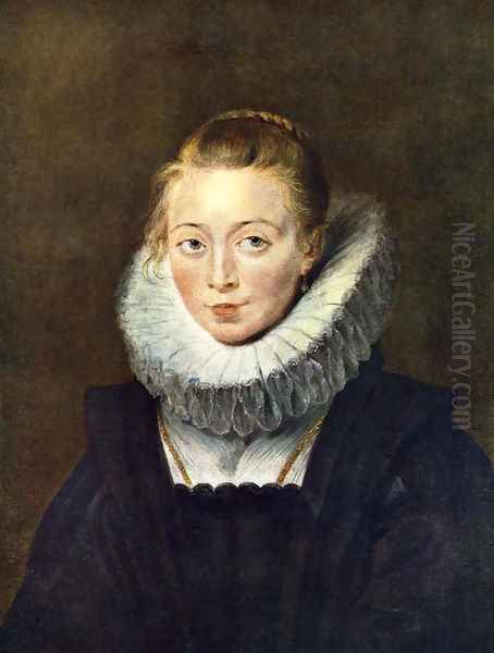 Portrait of a Chambermaid c. 1625 Oil Painting by (studio of) Rubens, Peter Paul