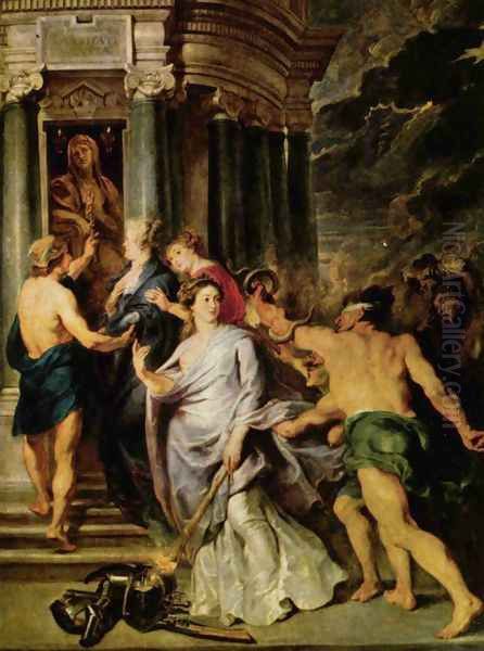 The Peace of Angers Oil Painting by (studio of) Rubens, Peter Paul